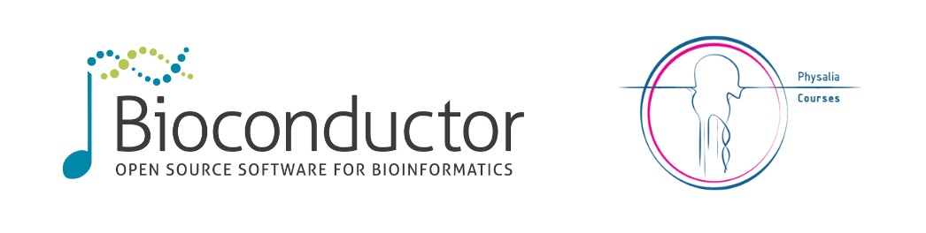 Bioconductor and Physalia logos