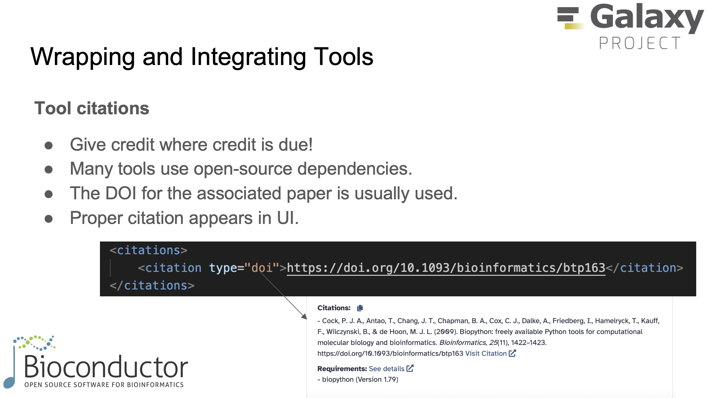 Adding citations to acknowledge upstream software and tools used.